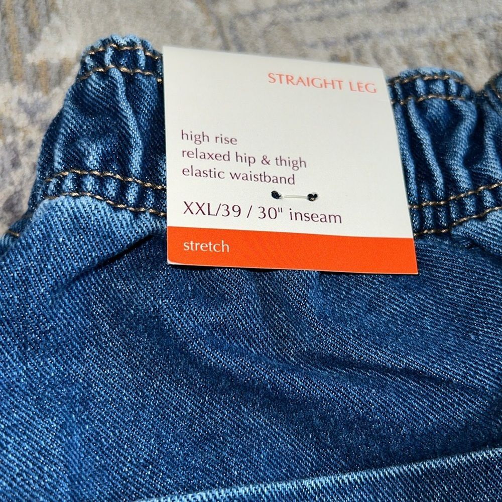 Knox rose high rise straight leg jeans 39/xxl NWT - Picture 12 of 16